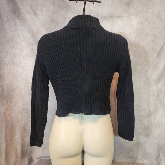 Vintage 90s Express Tricot Crop Sweater Size Large - Picture 3 of 5
